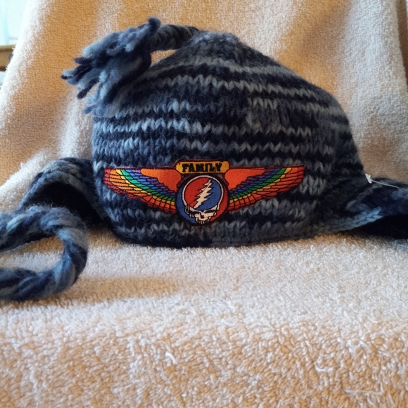 Grateful Dead hat, Blue Grateful Dead Winter Family beanie - Picture 3 of 5